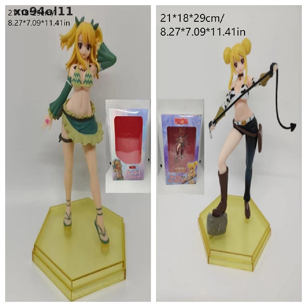 Xo Tokoh Anime FAIRY TAIL Lucy Heartfilia PVC Action Figure Mainan Seksi Model Boneka OL