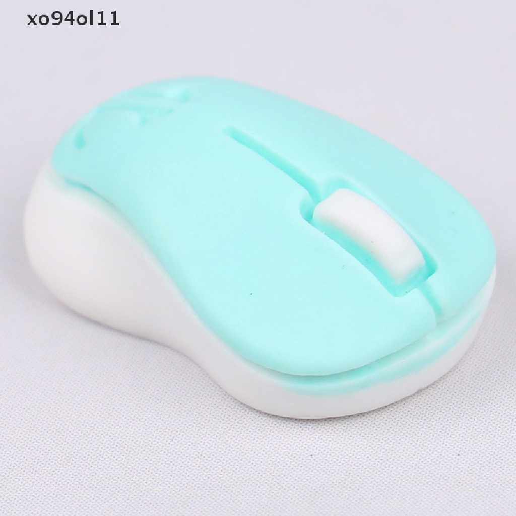 Xo 5PCS 1: 12 Simulasi Rumah Boneka Macaron Model Tikus Mini DIY Aksesoris Mainan Anak OL