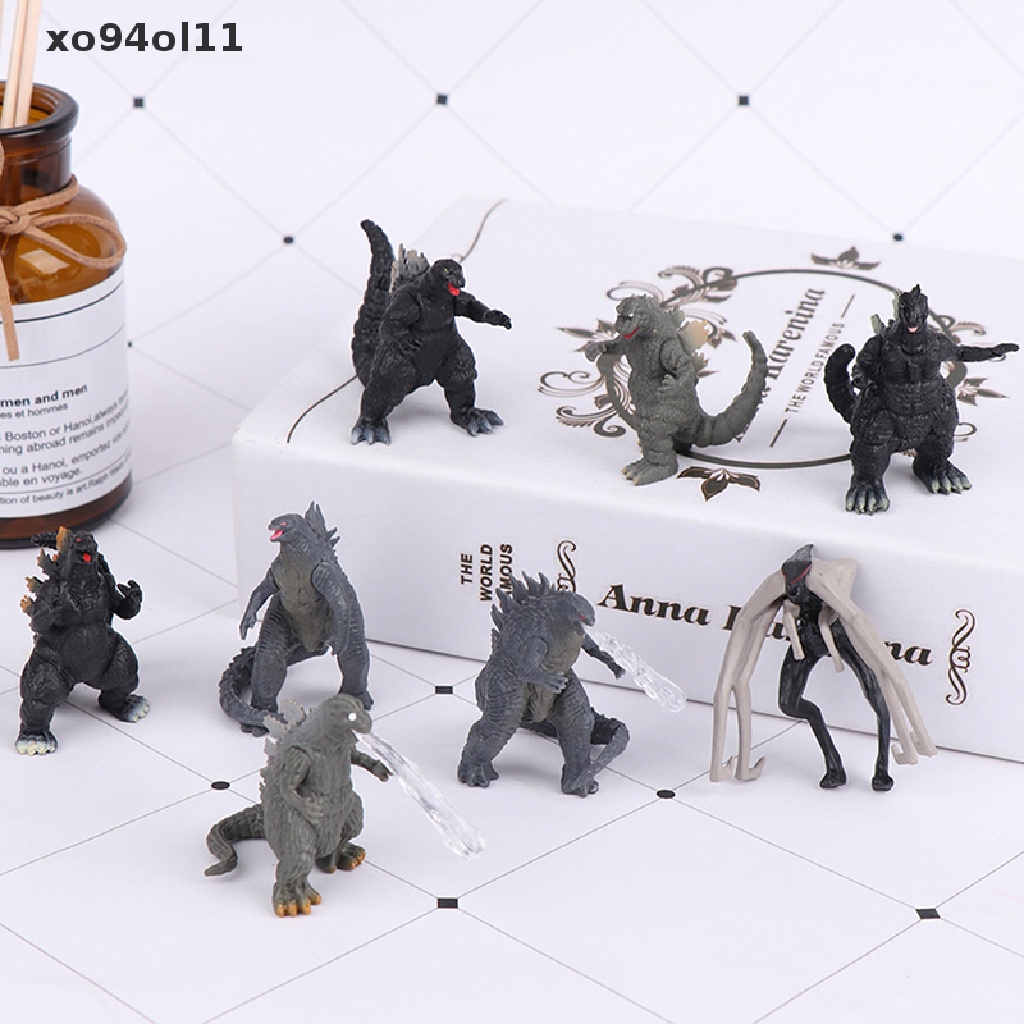 Xo 8Pcs/Set Godzilla Vs Kong Model 5cm Action Figure Model Kolekte Mainan Anak OL