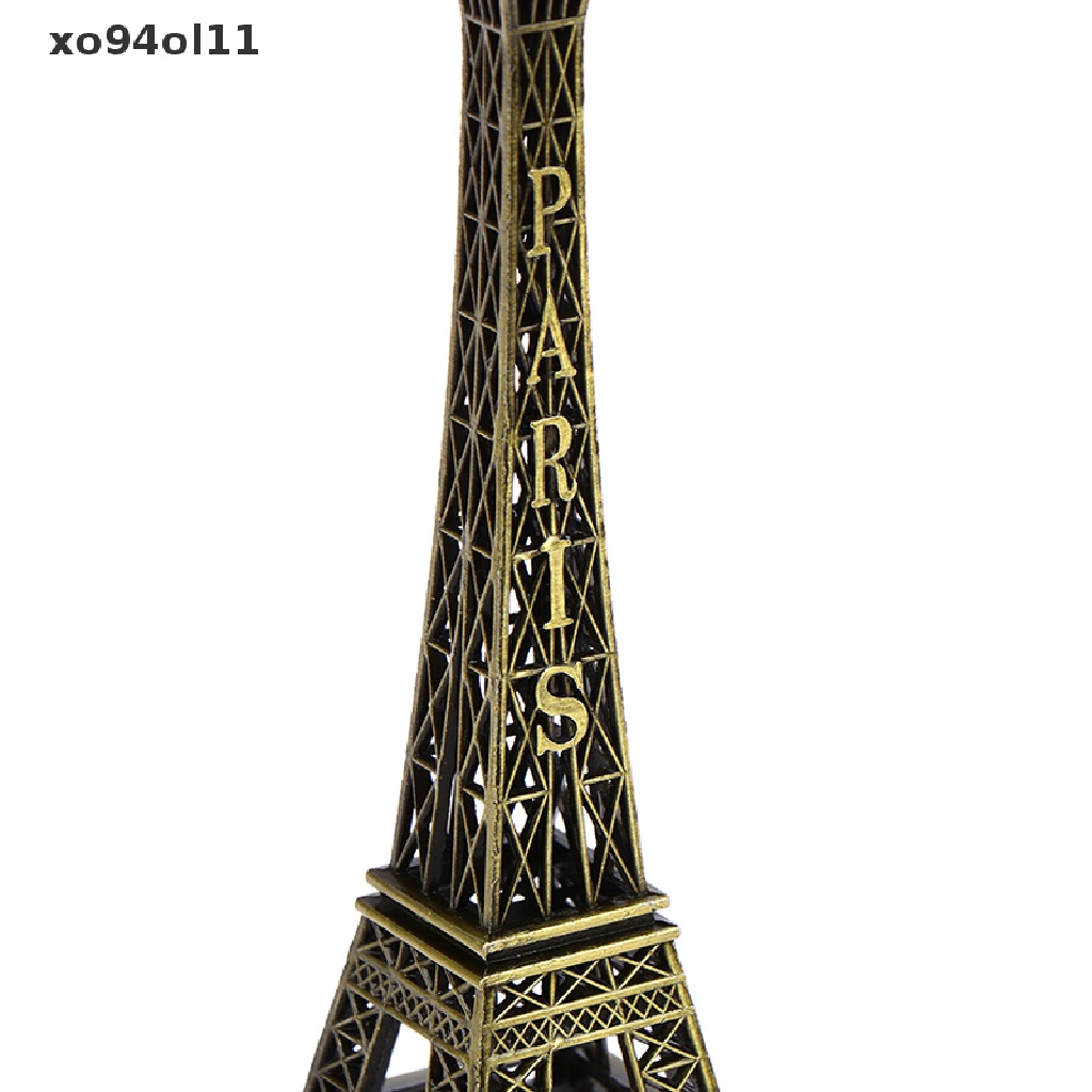 Xo Retro Paris Model Menara Eiffel Meja Rumah Bronze Patung Logam Figurine Decor OL