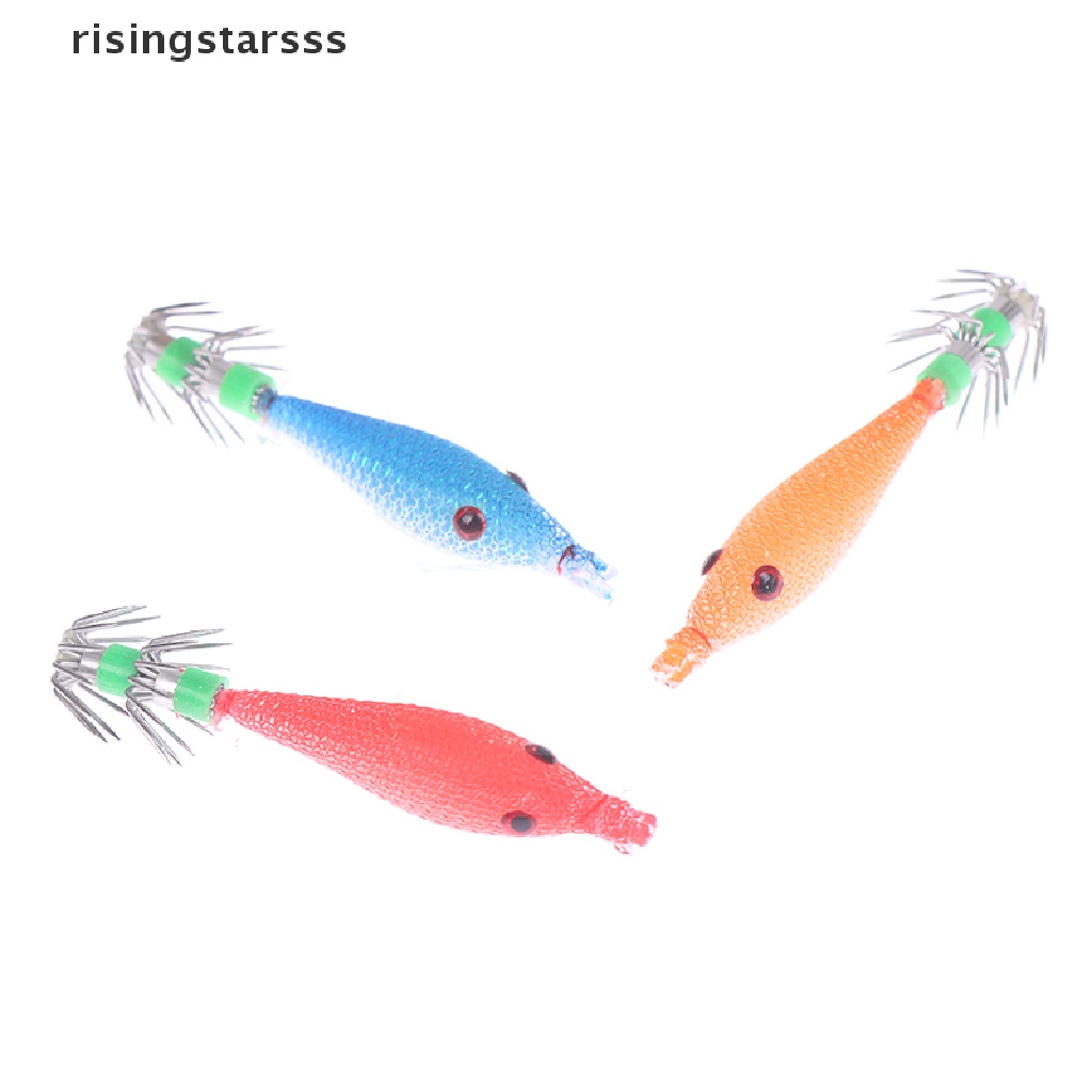 Rsid Span-new Fishin Tackle 5Pcs Jig Cumi 7cm Dengan4# Hook Soft Pancing Cumi Umpan Jelly