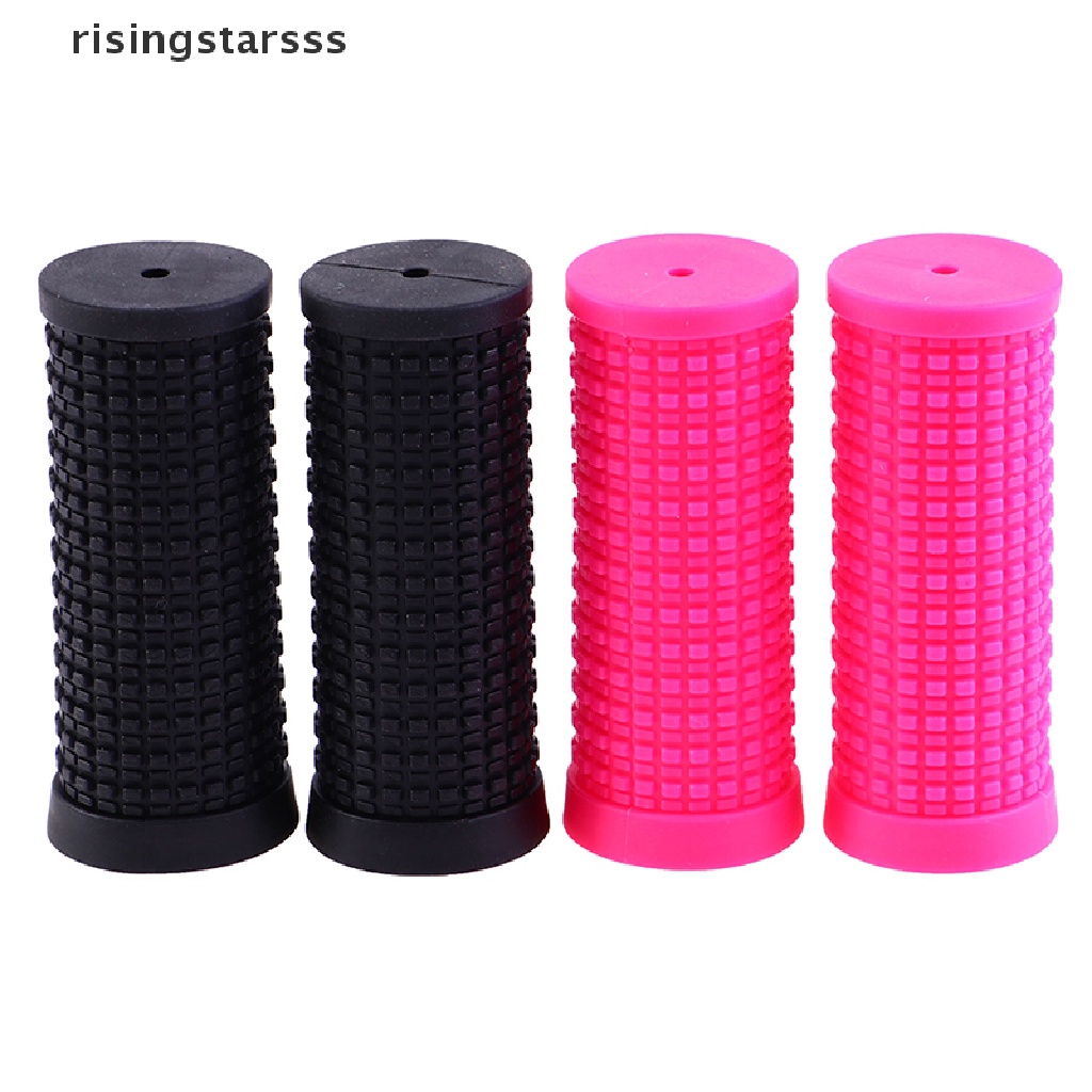 Rsid Span-new 2pcs Sepeda Karet Slip On Pendek Stang Grips Non-Slip Handle Bar Sepeda Bagian Jelly