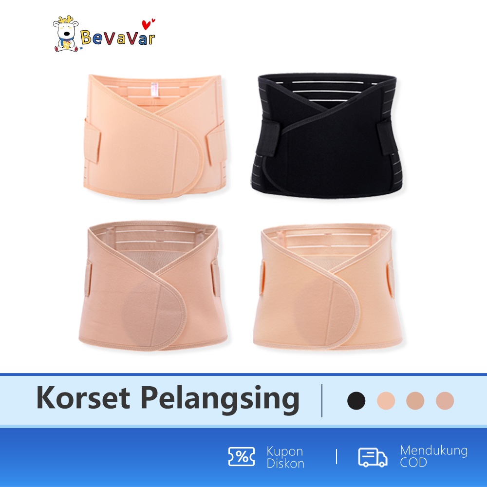 BEVAVAR Korset Melahirkan Adjustable Corset Stagen Korset Pelangsing Ibu Melahirkan