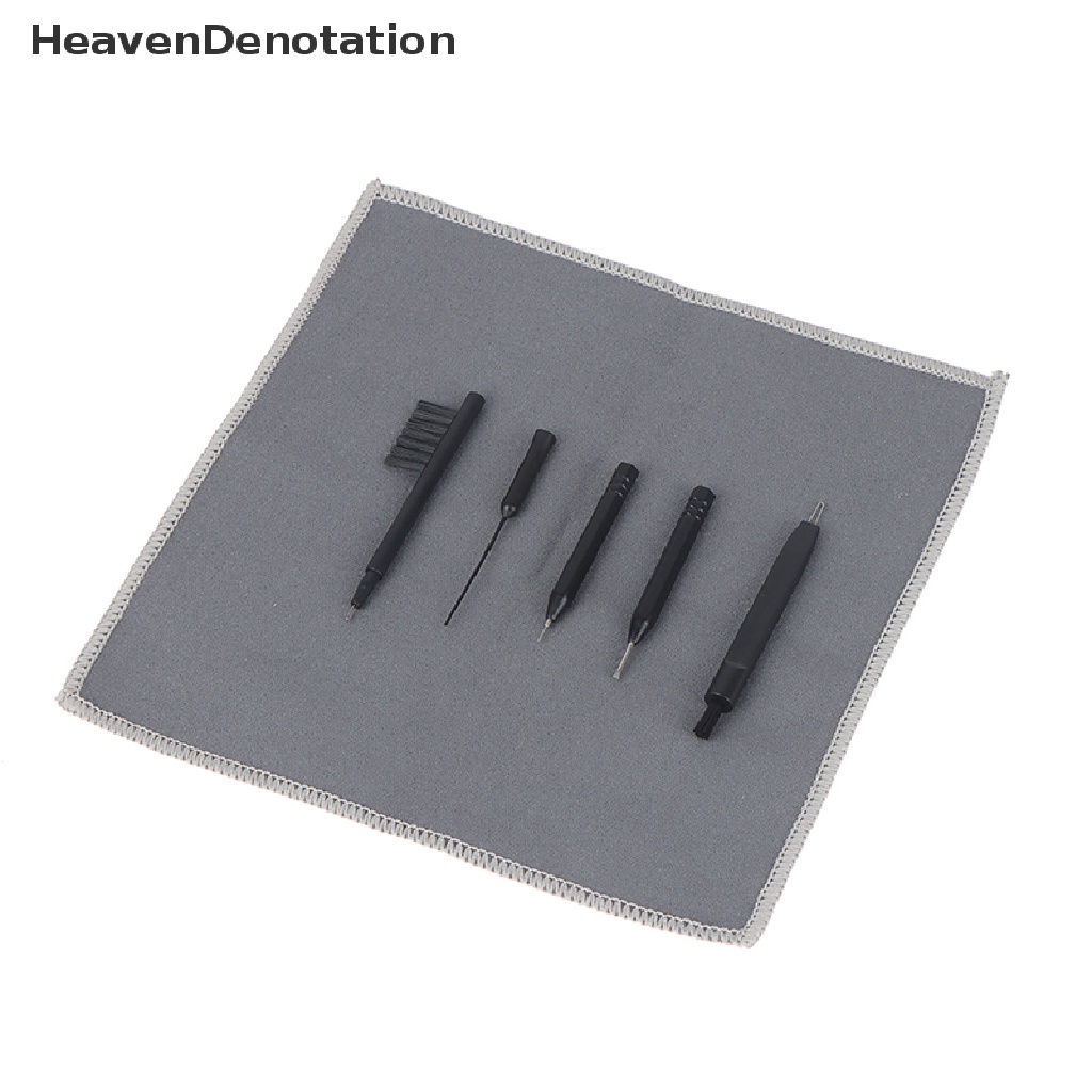 [HeavenDenotation] 6pcs Alat Bantu Dengar Cleaning Tool Sikat Pembersih Kawat W/Magnet Wax Loop HDV