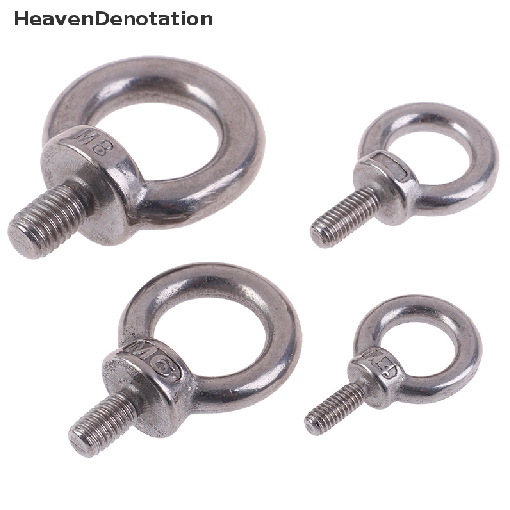 [HeavenDenotation] 1pc 304lubang Ring Loop Sekrup Mata Lifg Laut Bahan Stainless Steel Untuk Eyebolt HDV