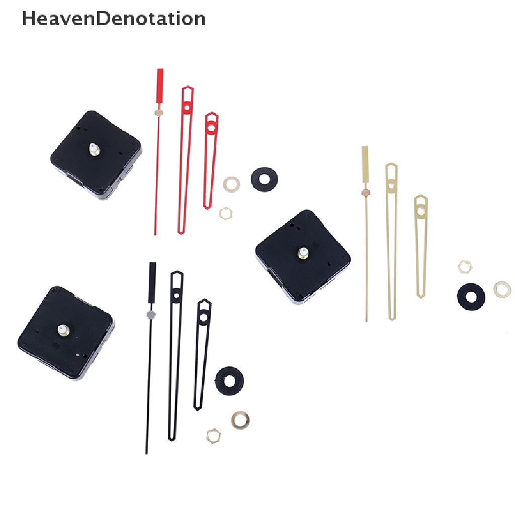 [HeavenDenotation] Jam Dinding Movement Mechanism Perbaikan DIY Part Kit Gold Shaft Panjang HDV