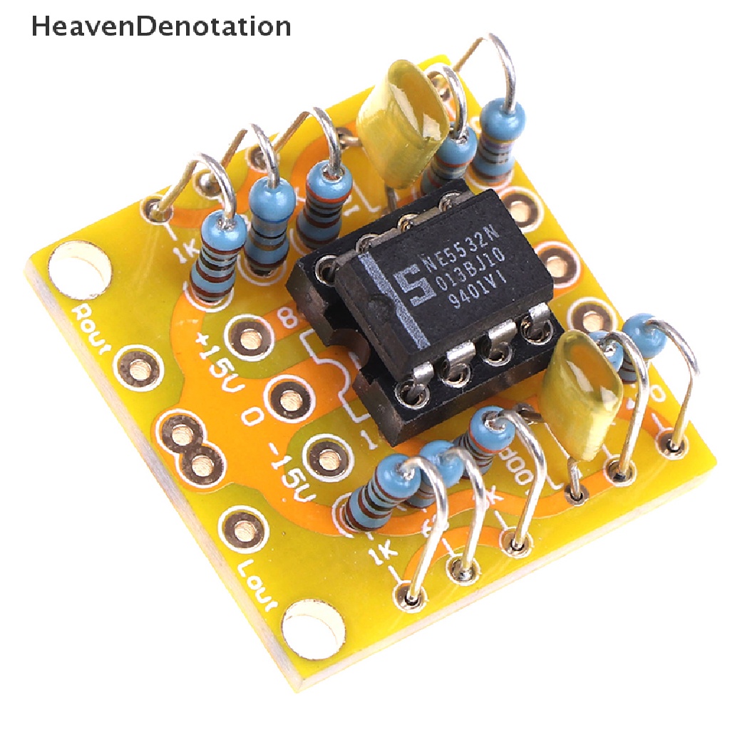 [HeavenDenotation] Dual OP Amp Board Preamp DC Amplifikasi PCB Untuk NE5532 OPA2134 OPA2604 AD826 HDV