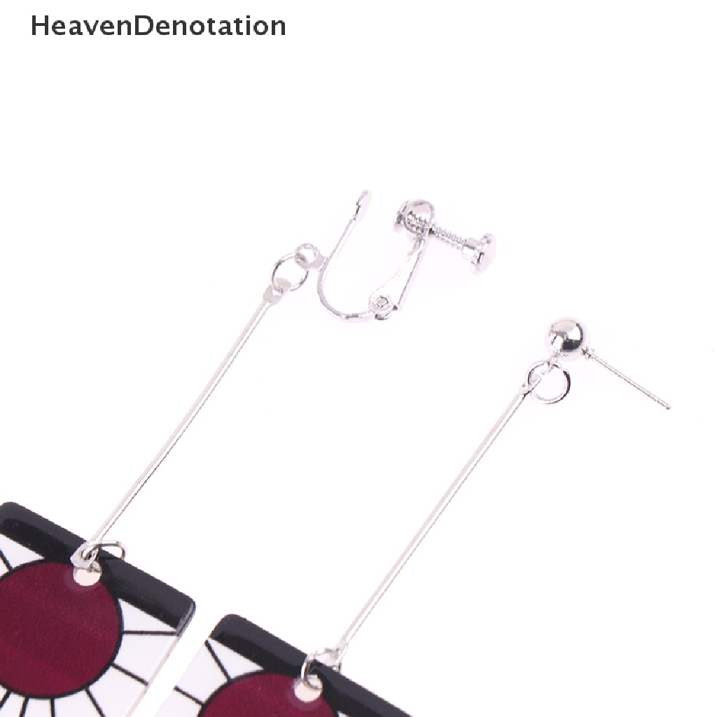 [HeavenDenotation] Anting Tanjiro Fashion Anime Cosplay Props Drop Anting Panjang Untuk Perhiasan Gadis HDV