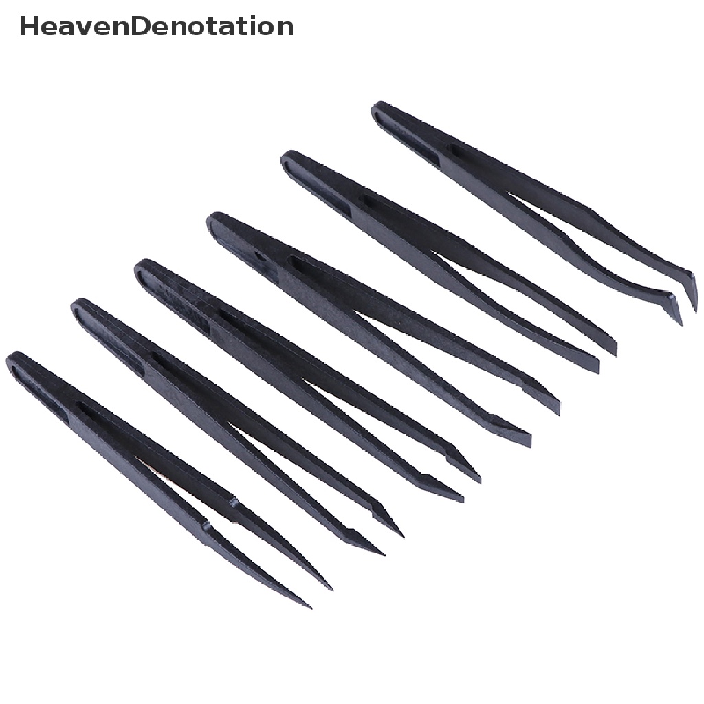 [HeavenDenotation] 6pcs set Plastik Tahan Panas anti Statis Hitam Alat Kerajinan  Hdv