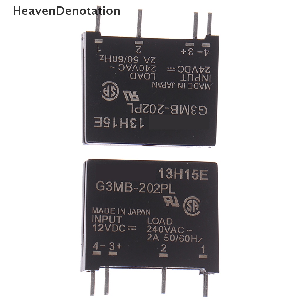 [HeavenDenotation] Baru 1/2PCS 12V/24V G3MB-202P DC-AC PCB SSR Solid State Relay Modul HDV