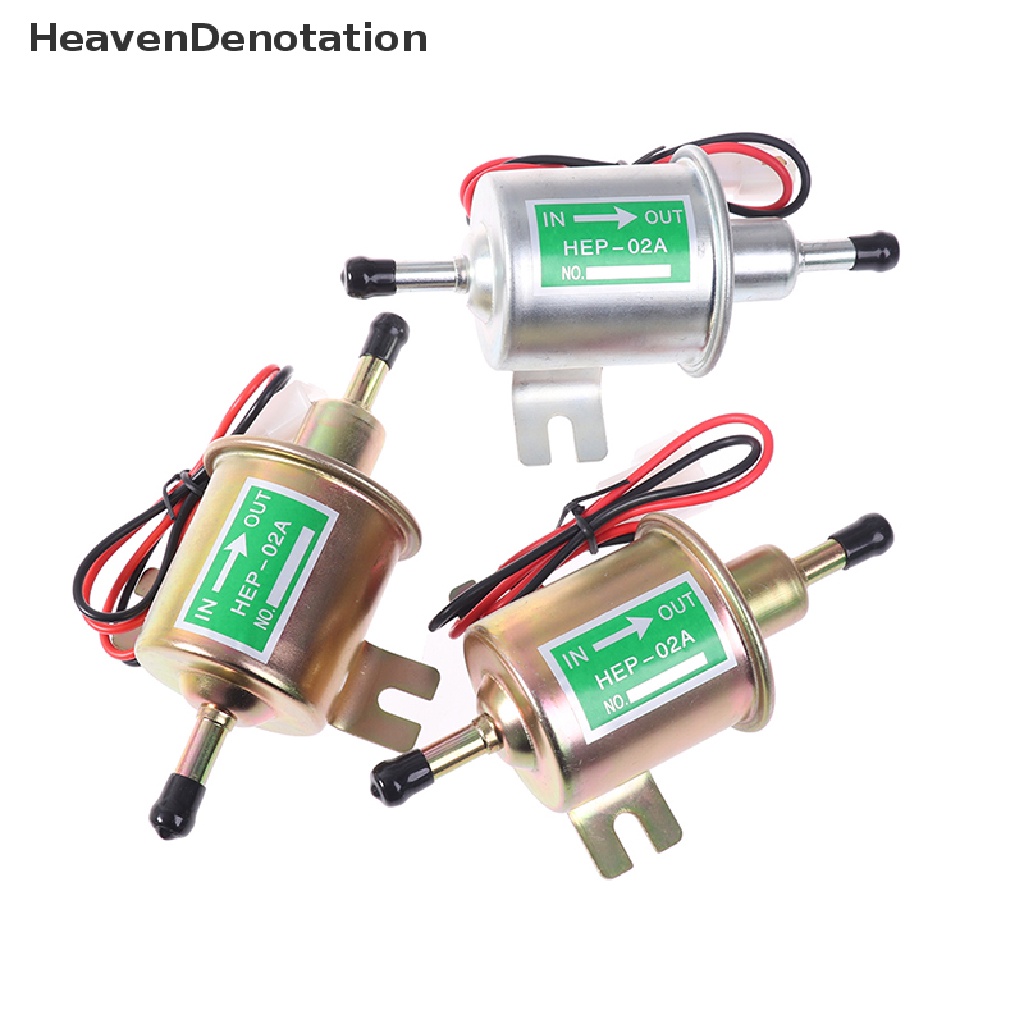 [HeavenDenotation] Pompa Bahan Bakar Listrik Bensin Solar Universal HEP-02A 12V 24V Motor HDV