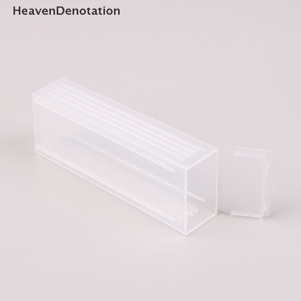 [HeavenDenotation] Kotak Penyimpanan Holder Slide Mikroskop Plastik Microslide PP Tahan 5kotak Dispenser HDV