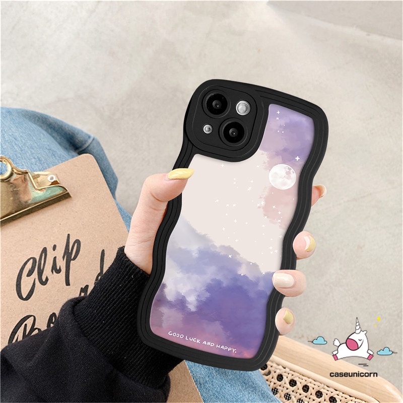 Casing Redmi 12C 10A 9T A1 9A 10 9 10C A1+9C NFC POCO X3 NFC Pro M3 Redmi Note 11s 11 10s 9s 8 9 10 Pro Max Mi 11T Pro Couple Soft Fantasy Langit Berbintang Bulan Tpu Casing Belakang