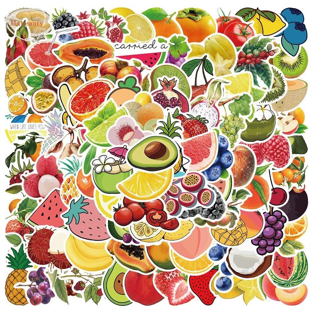 Mxbeauty Kartun Buah Stiker Tahan Air 100Pcs/Lot Laptop Decals Untuk Mobil Gitar Stiker Poster