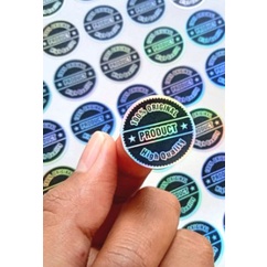 

ISI 50pcs STIKER HOLOGRAM ORIGINAL BULAT TERMURAH JDM