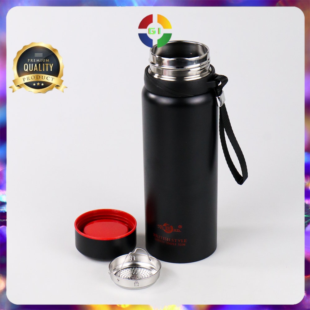 Botol Minum Thermos Stainless Steel 800 ml Black