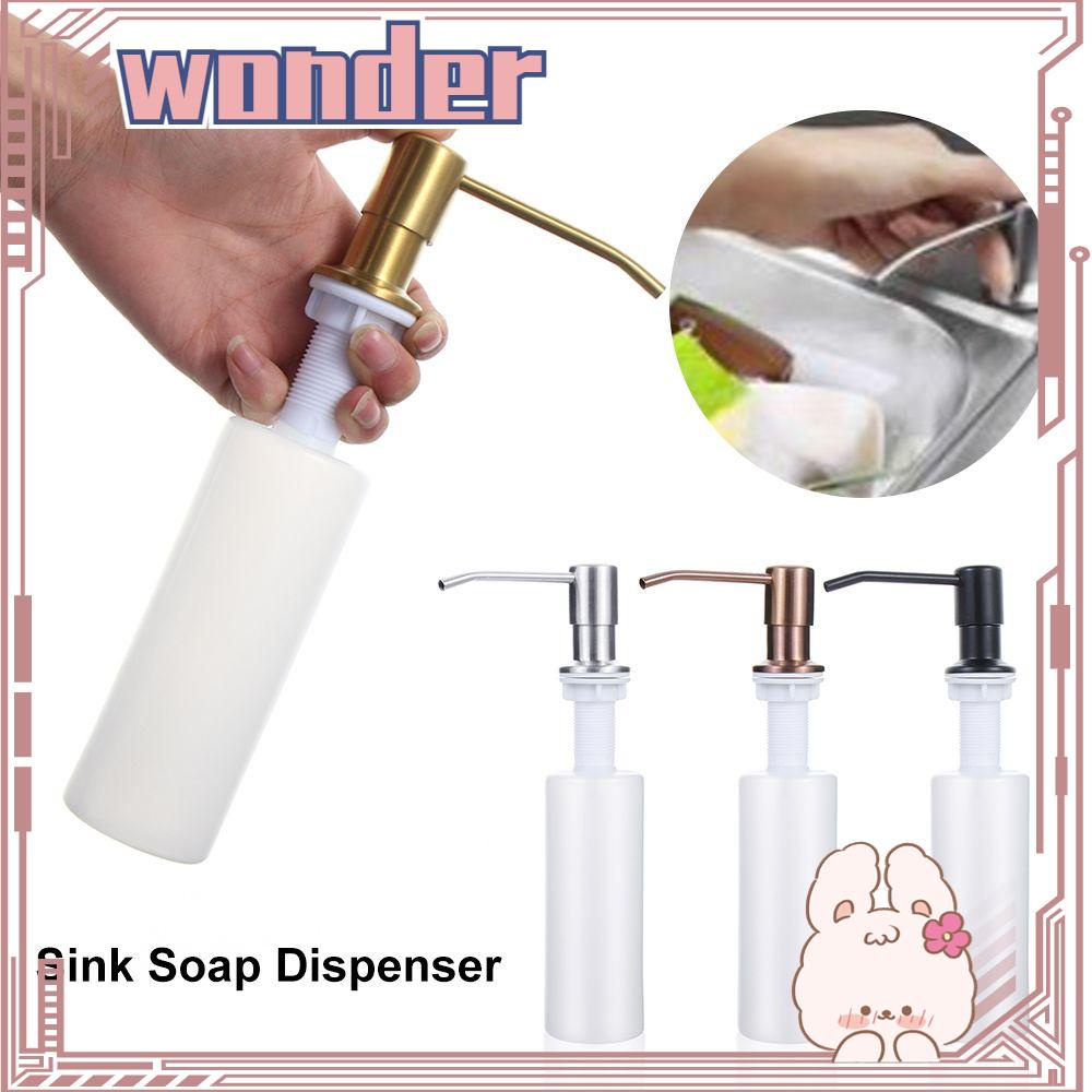 Wonder Sink Dispenser Sabun Meja Detergent Stainless Steel Aksesoris Kamar Mandi