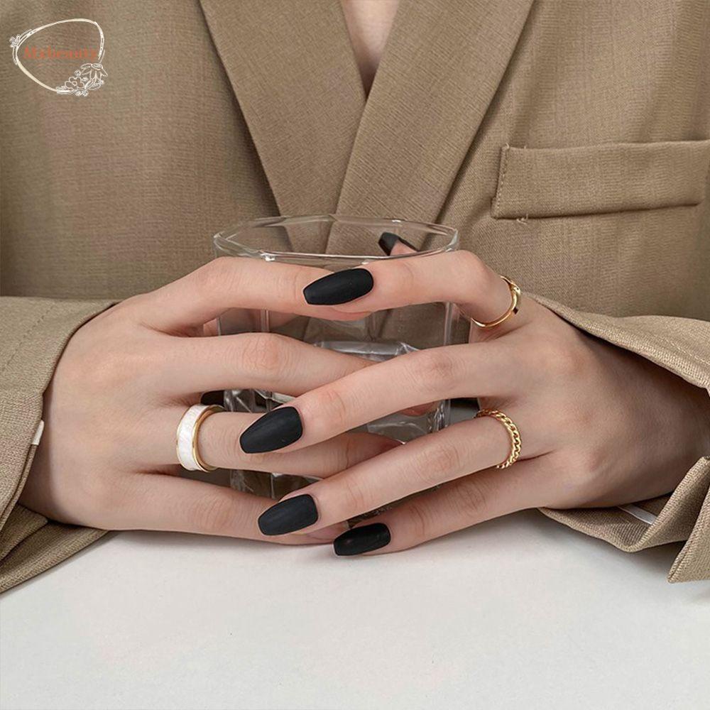 Mxbeauty Pembukaan Cincin Set Gothic Gadis Fashion Cocok Pernikahan Tiga Potong Temperamen Gaya Korea Cincin