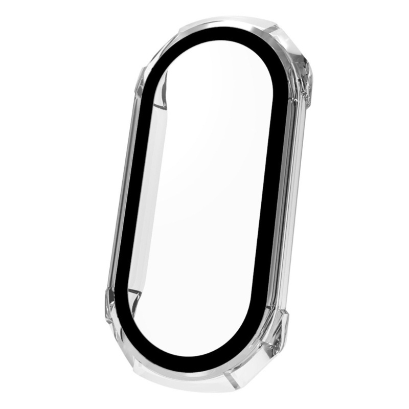 Cre Tempered Glass Film+Case Pelindung Layar Full Cover Cakupan Bingkai Hard Anti Gores-Shell Watch Housing Untuk Mi-Ba