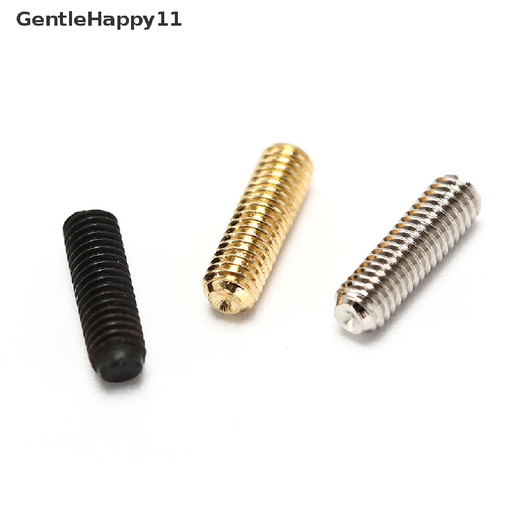 Gentlehappy 12PCS Pelana Jembatan Gitar Bass Elektrik Hexagon Screw Tremolo Bridge Hex Screw id