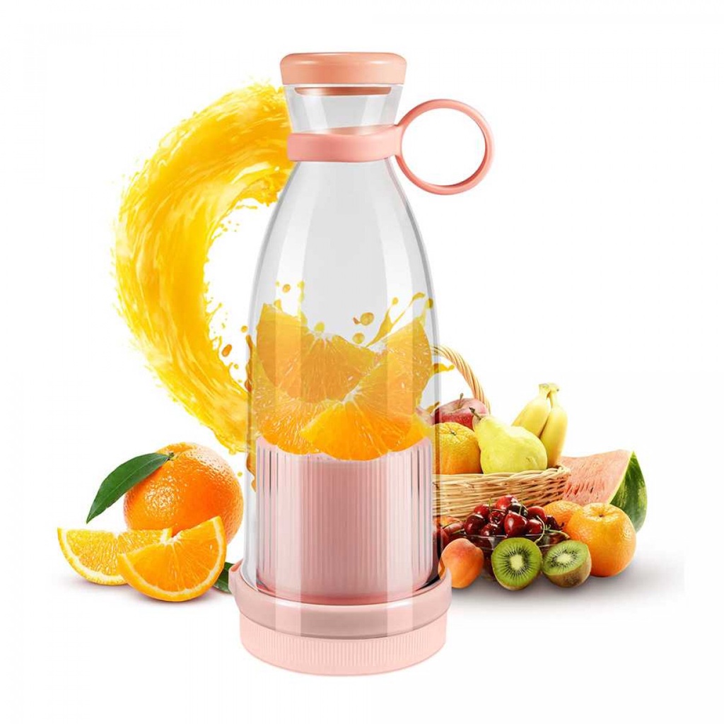 Juicer Buah Blender Mini Portable USB Rechargeable 1300mAh 380ml