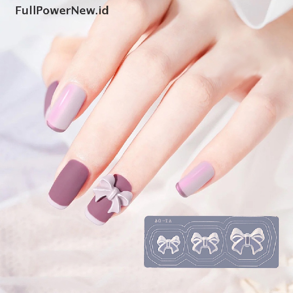 Power Cetakan Ukir Paku 3D Cetakan Kupu-Kupu Silicone Nail Stamping Plate Nail Stencils ID