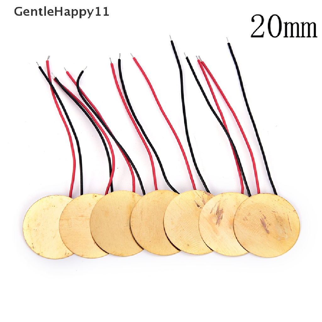 Gentlehappy 6pcs Piezoelektrik Piezos Amplifier Discs Leads Untuk Box Pickup Gitar Kualitas Bagus id
