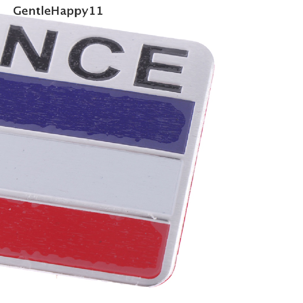 Gentlehappy 1Pc Bendera Prancis o emblem alloy badge Mobil Motor decor ers id