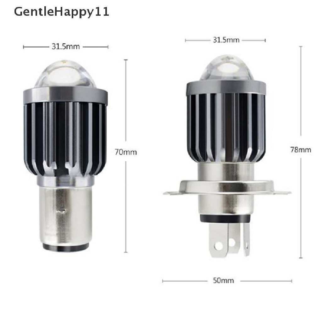 Gentlehappy H4/H6 BA20D Moto Bohlam Lampu Depan Motor Led Dual Color Hi/Lo Beam Fog Lamp  Id