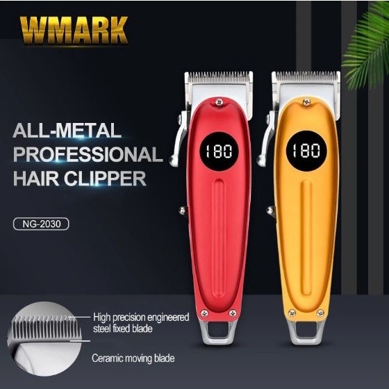 WMARK NG-2030 All Metal Professional Hair Clipper LED Digital Display