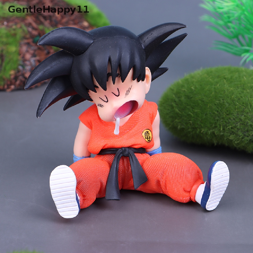 Gentlehappy Anime Dragon Ball Figure Childhood Son Goku Model Mainan GK Mainan Adegan Tidur id