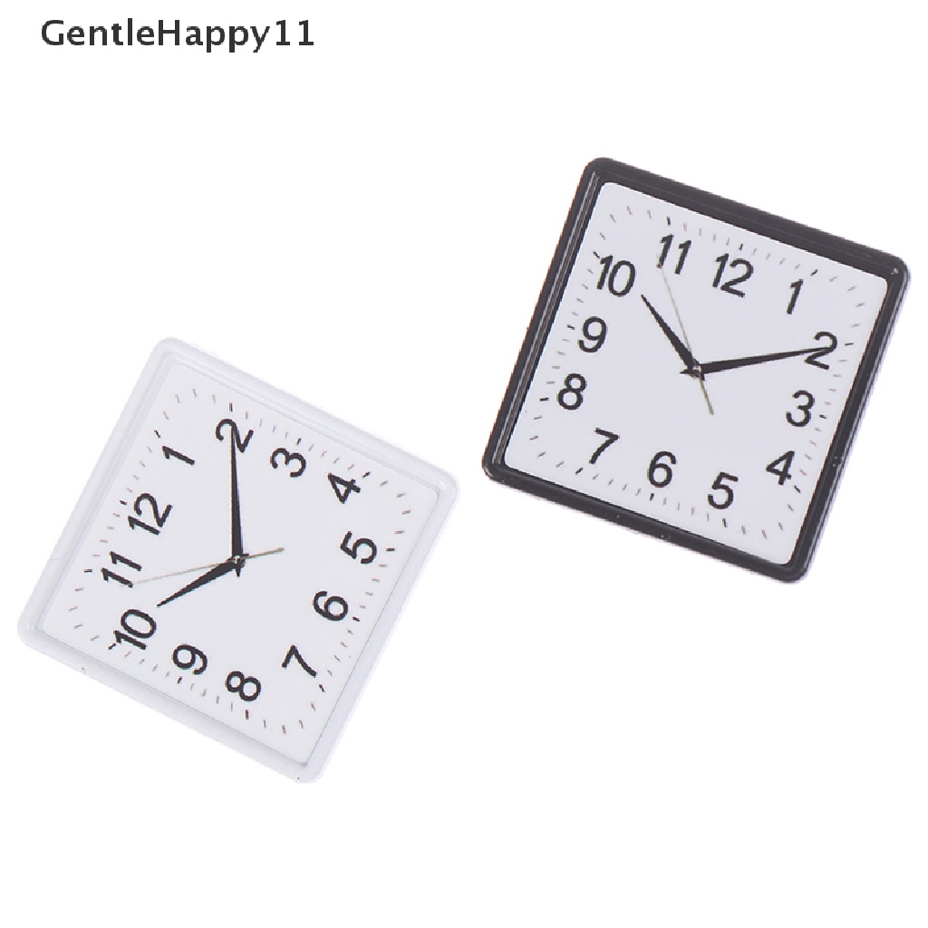 Gentlehappy 1:12 Skala Resin Rumah Boneka Miniatur Jam Dinding Dekorasi Rumah Aksesoris Mainan id