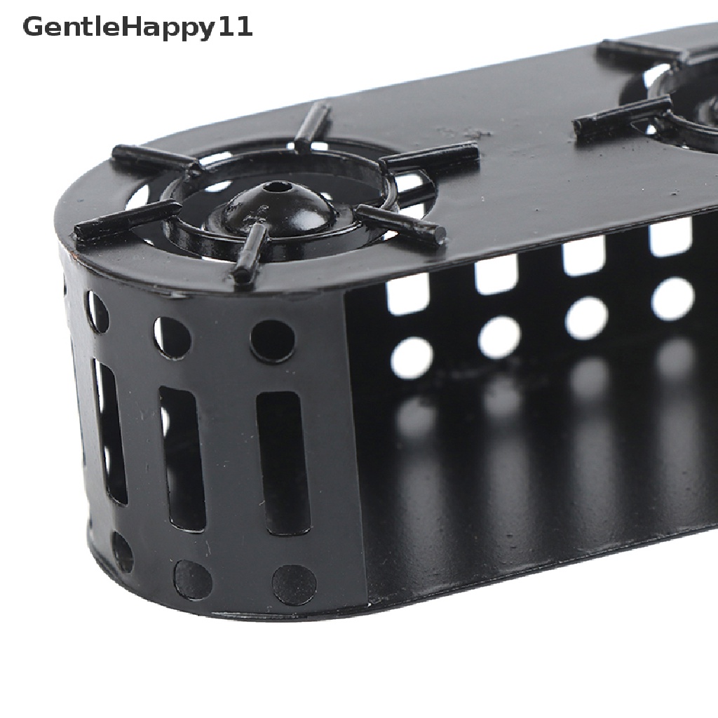 Gentlehappy1:12rumah Boneka Miniatur Scene Cooker Dapur Mini Kompor Metal Hitam id