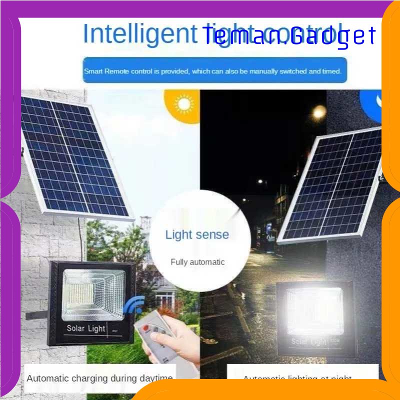 TG - LMP OOBEST Lampu Dinding Solar Sensor Cahaya Waterproof 100 LED Cool White - OB100