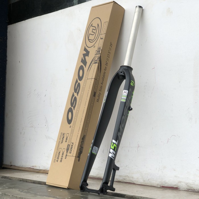 FORK MOSSO M5L HIJAU POROK RIGID MTB GRAVEL 26 27.5 29 700C ALLOY 7005