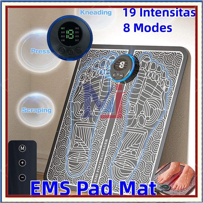 【COD】 Alat Electric Pijat Kaki EMS Pijat Kaki Pad Mat Foot Massager Alat Pijat Kaki Electric