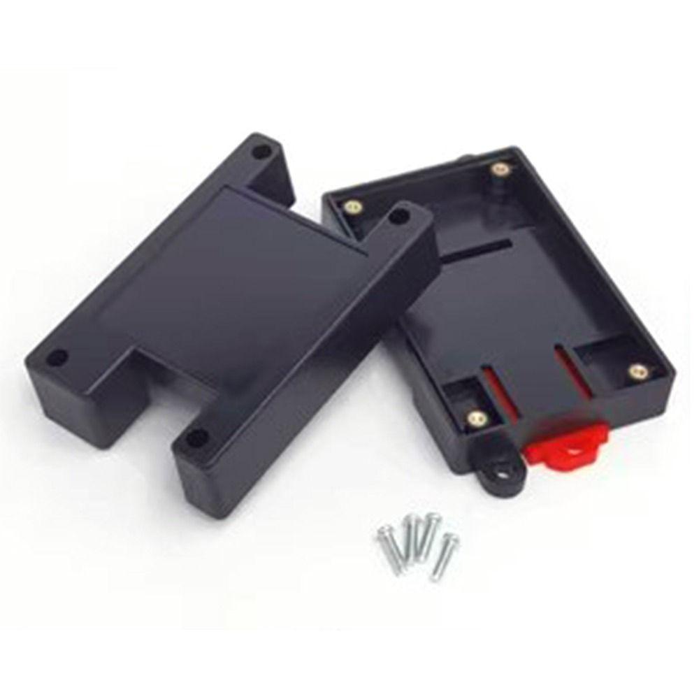 Suyo 1/2pcs Kotak Proyek Elektronik Hitam PLC Controller Housing Kualitas Tinggi Instrumen Kasus