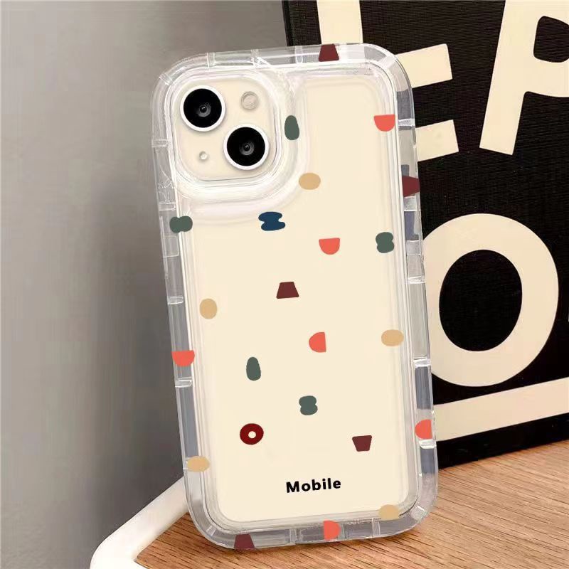 IPHONE Cocok Untuk Iphone14 14pro 14plus 13 13mini 13pro 13prm iPhone12 7Plus 8Plus Xr XS 13 12mini Pro Max Empat Sudut Casing Ponsel Transparan Tahan Guncangan