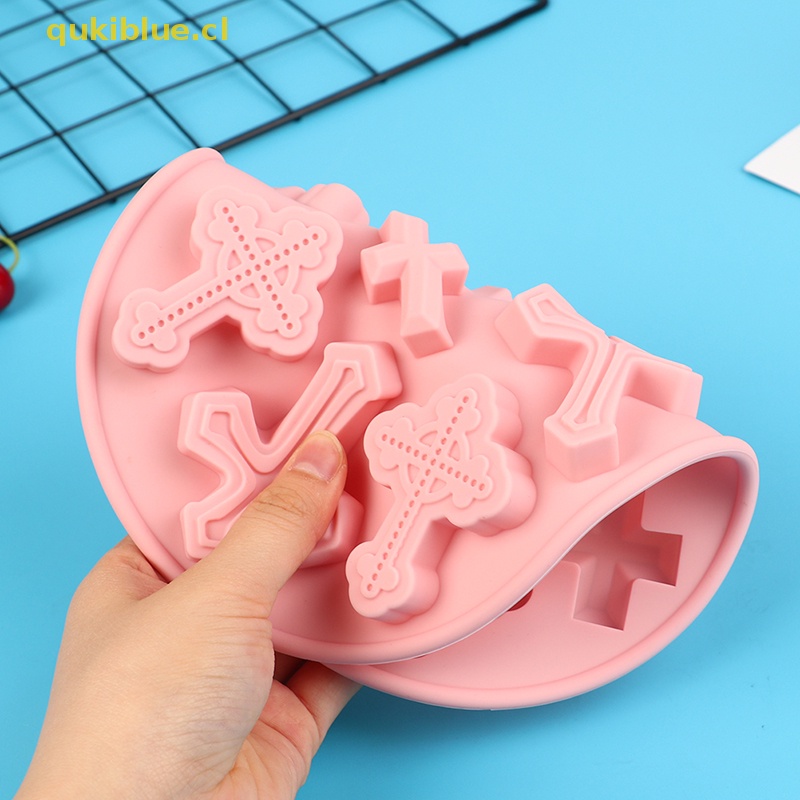 Qukiblue Cetakan Silang Silikon DIY Baking Tray Kue Coklat Permen Fondant Baking Mold cl