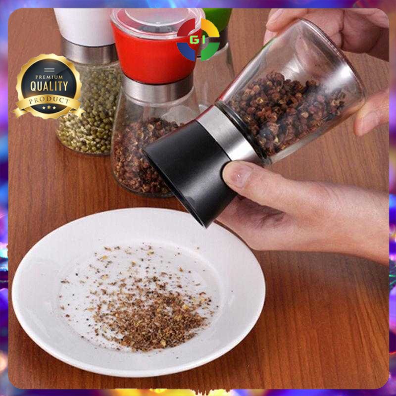 Penggiling Biji Lada Spices Pepper Mill Grinder 160ml  Black