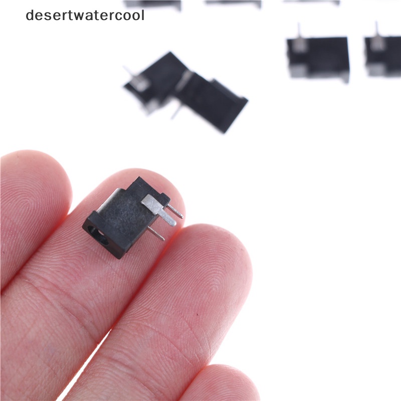 Deid 10pcs Hitam 3pin 3.5mm x 1.3mm DC Power Jack Socket PCB Mount Martijn