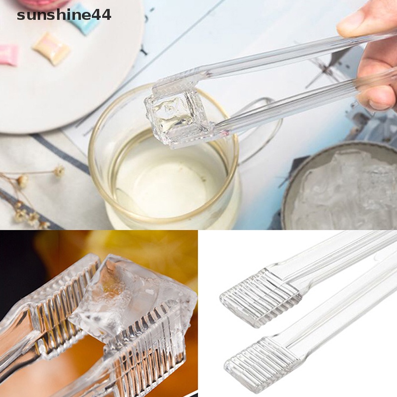 Sunshine 1Pc Penjepit Es Dapur Plastik Makanan Serving Tong Cube Sugar Clip Grabber ID