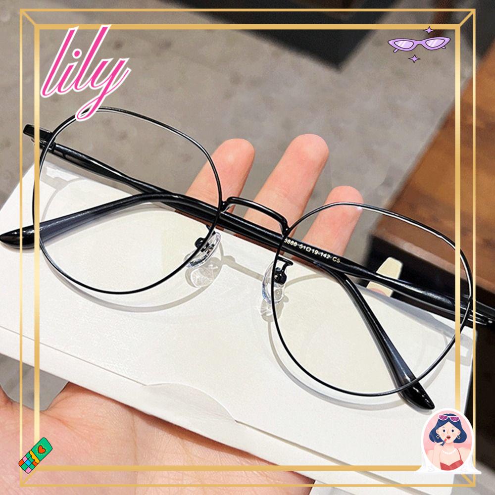 Lily Kacamata Anti Blueray Fashion Metal Clear Eyeglasses