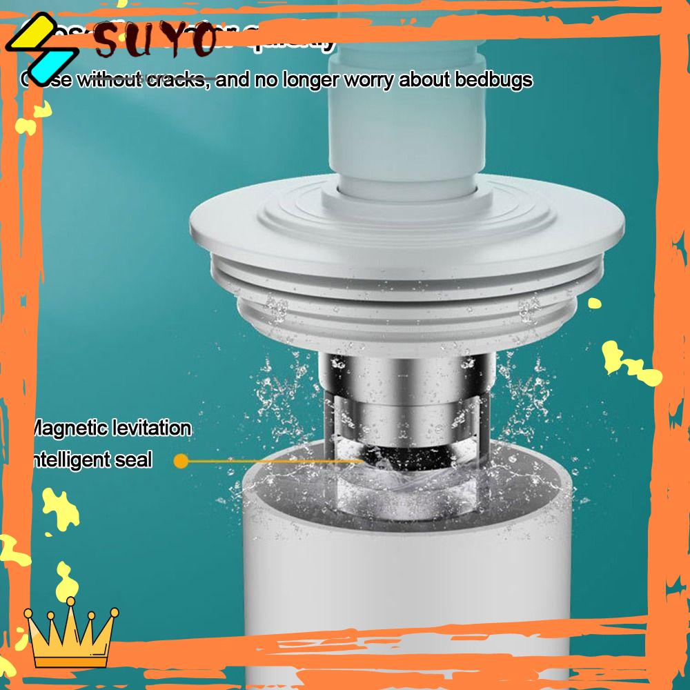 Suyo Floor Drain Aksesoris Dapur Kamar Mandi One Way Valve Stopper Sewer Seal Colokan Pipa Air