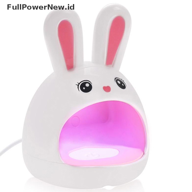 Power Lampu Kuku Kelinci Portabel USB Charging Lights Pengering Kuku LED UV Jari Tunggal ID