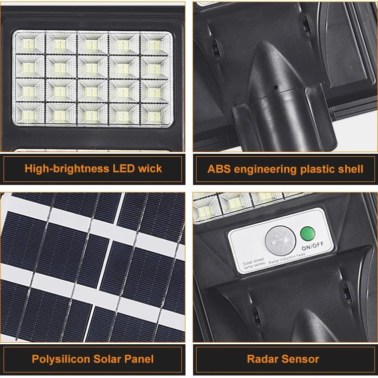 Lampu Solar PJU LED Solar Cell 150W 200W  Panel Surya Tenaga Matahari