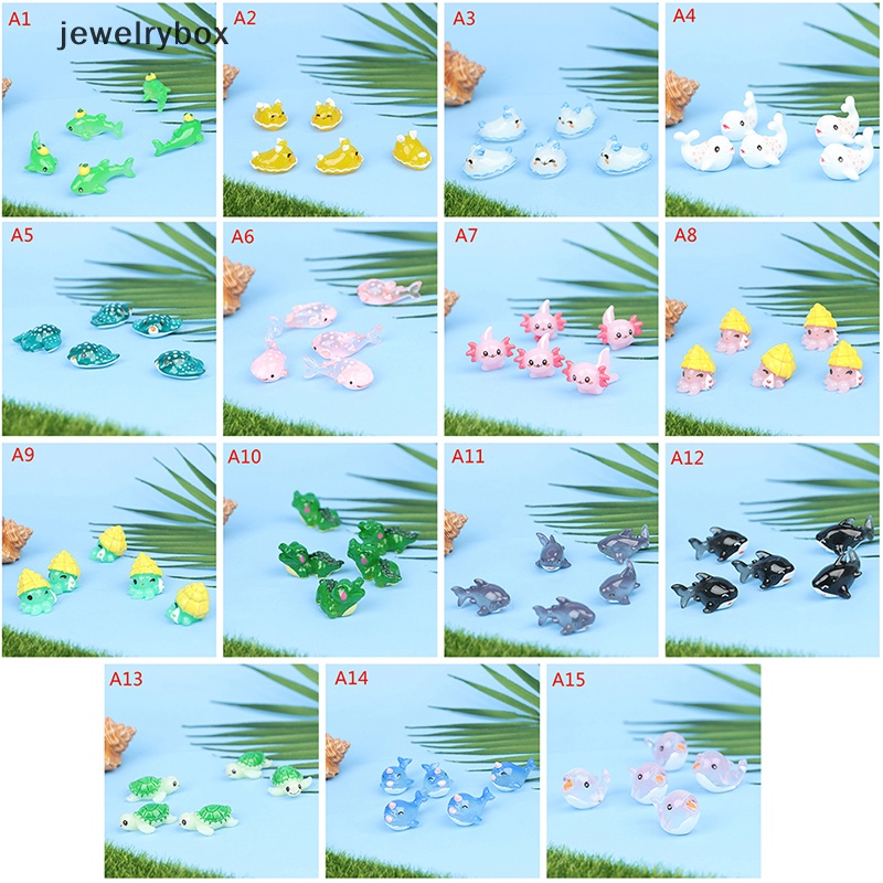 [jewelrybox] 5pcs Patung Model Ikan Laut Hiu Hewan Laut Miniatur Peri Dekorasi Taman Butik