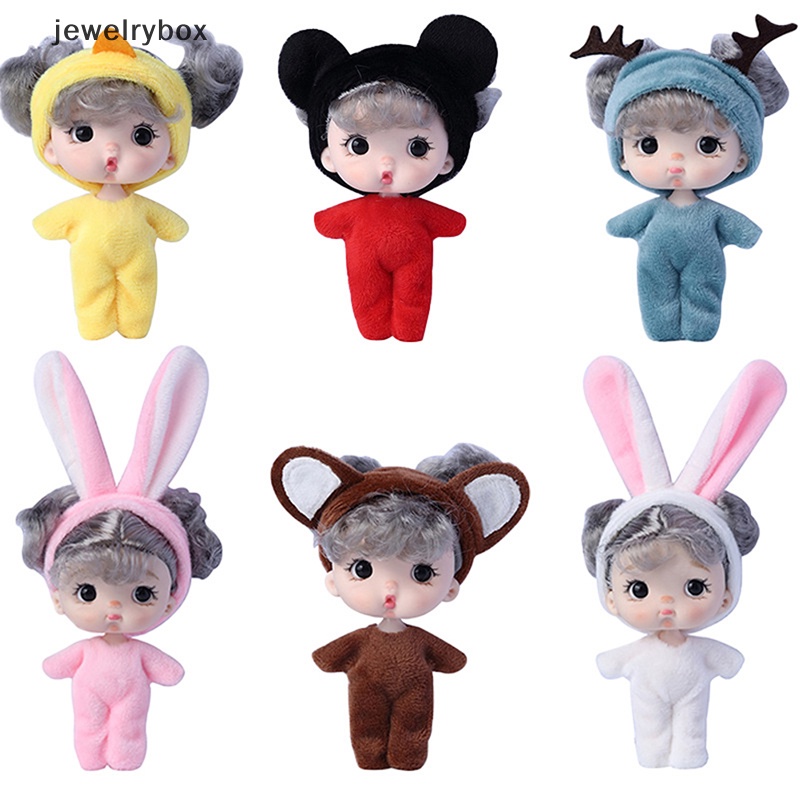 [jewelrybox] 11cm Kawaii Pocket Doll Ob11 Boneka Dengan Baju1Per12Anak Figure Mainan Action Butik