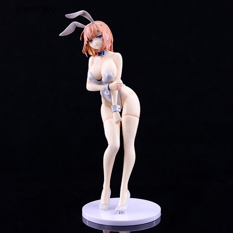 [jewelrybox] 1pc 23cm Putih Bunny Girl Sexy Anime Figure Bunny Girl Action Figure Model Mainan Butik