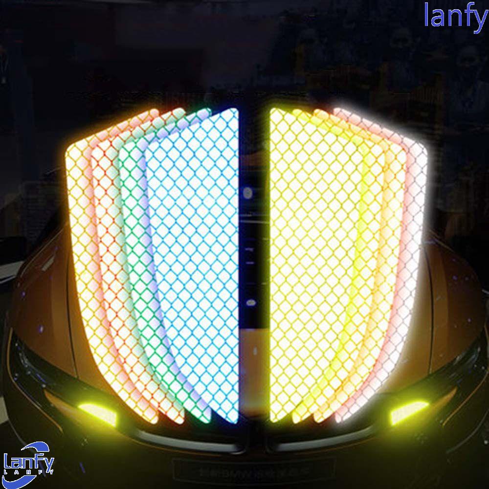 Lanfy Stiker bumper Depan Mobil Kepribadian Keselamatan Aksesoris Styling Mobil Noctilucent Tanda Peringatan Dekorasi Mobil Aksesoris Eksterior Mobil